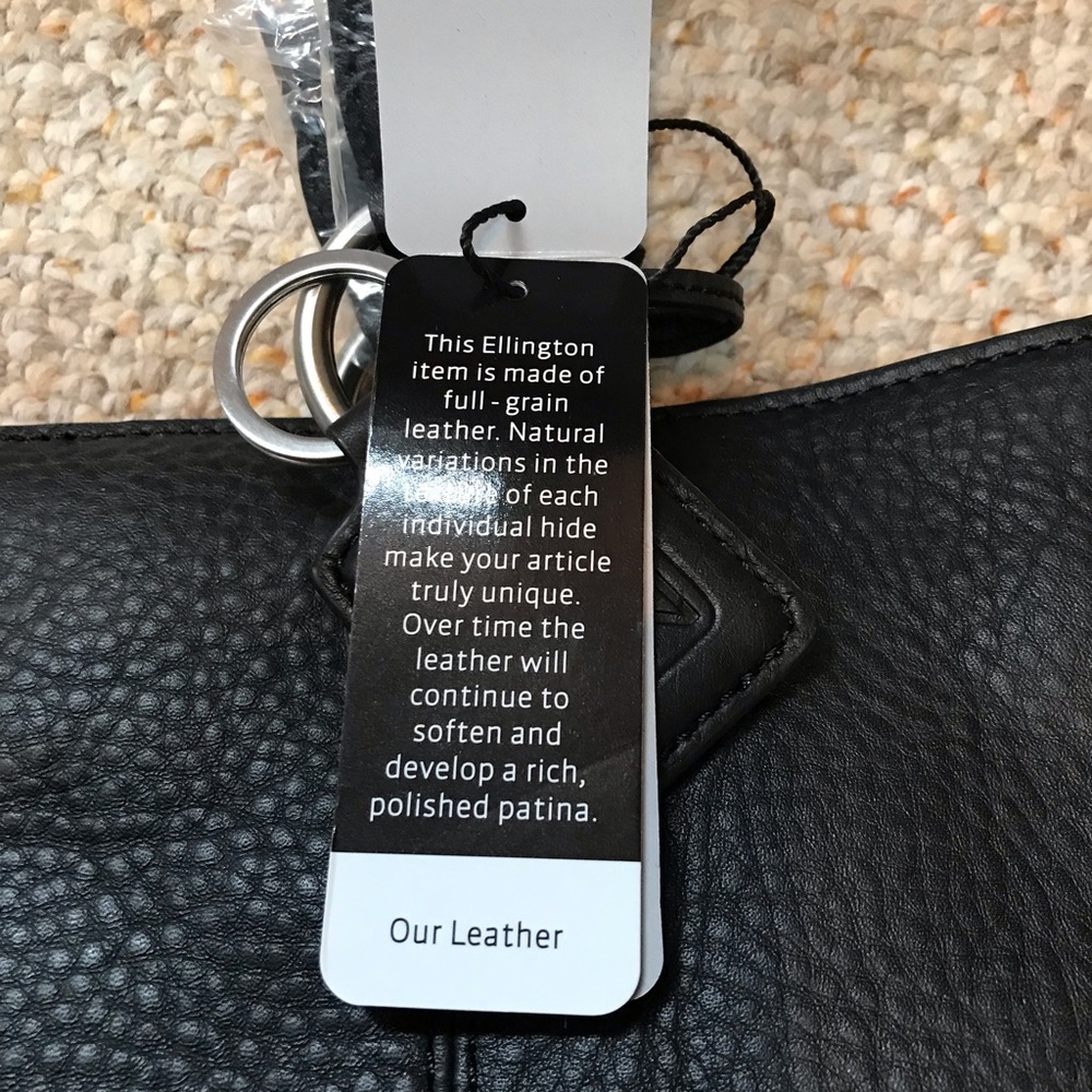 Ellington NWT 100% Leather Tote w/ Zipper - Picture 4 of 8